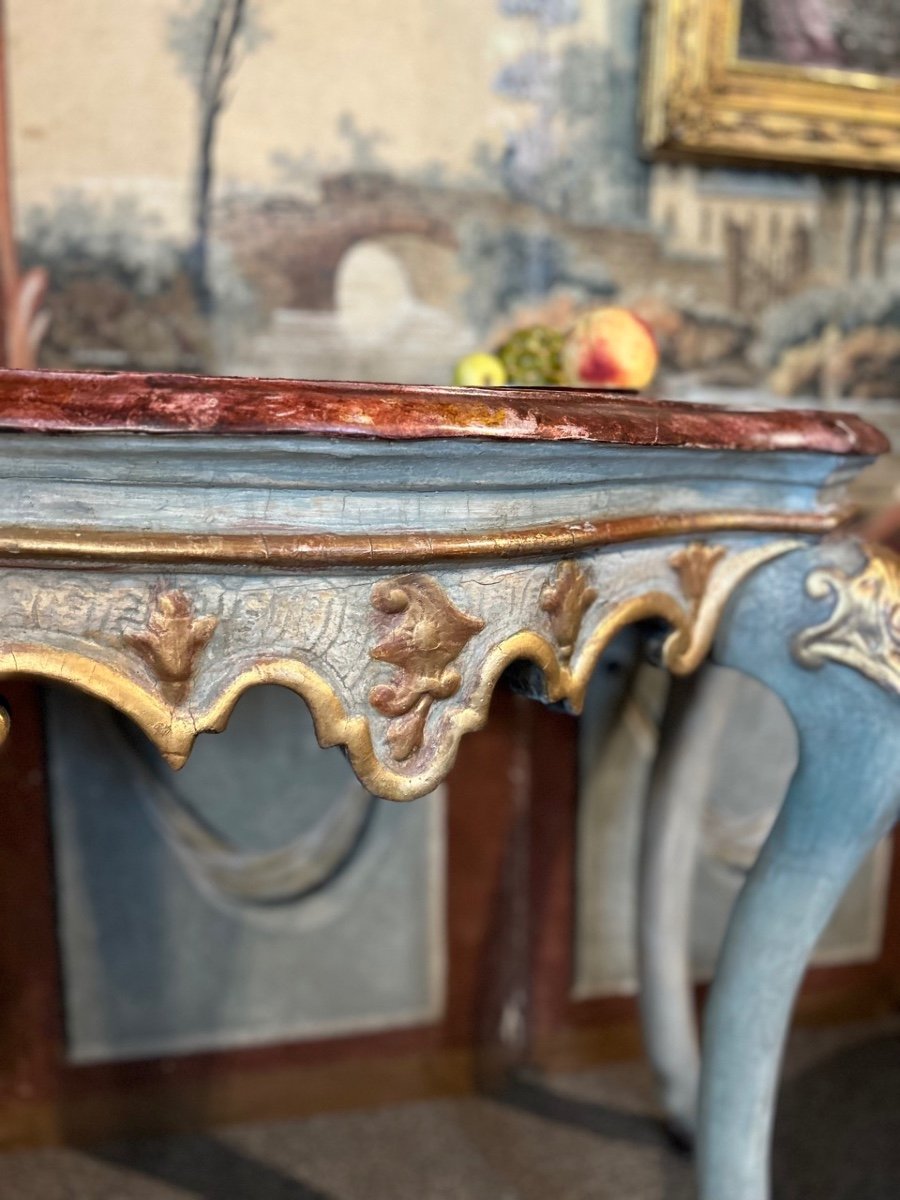 Painted Console Venetian Work, 18th Century-photo-3