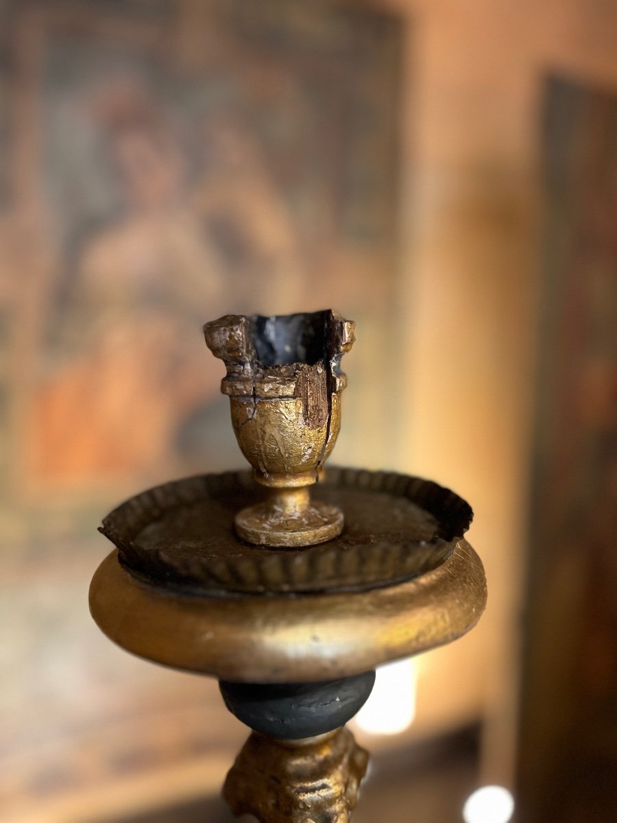 Pair Of Candlesticks, 18th Century, Italian-photo-4