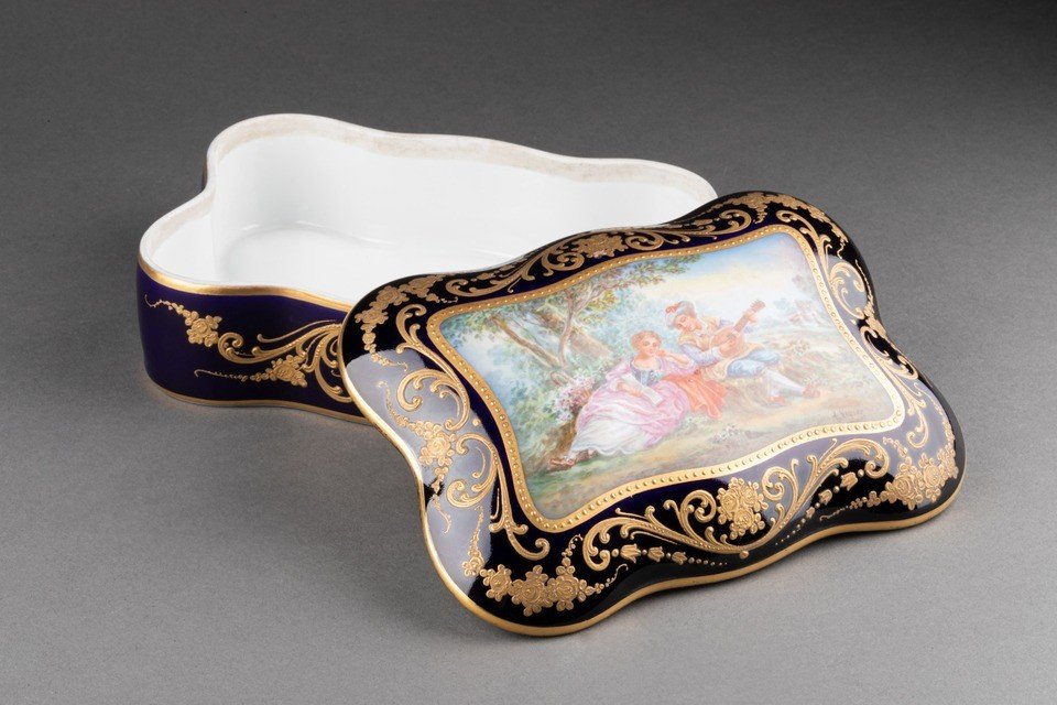 Limoges Porcelain Box, 20th Century, France-photo-4