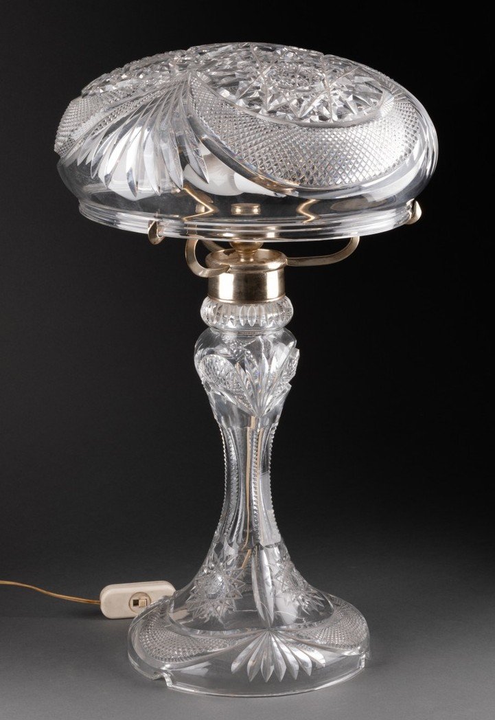 Crystal Floor Lamp, Circa 1920, France-photo-4