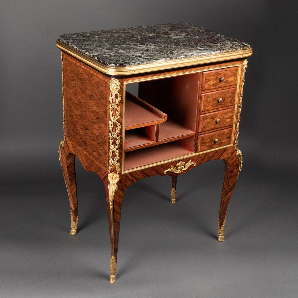 Cabinet Decorated With Gilt Bronze Napoleon III, 19th Century, Paris, France