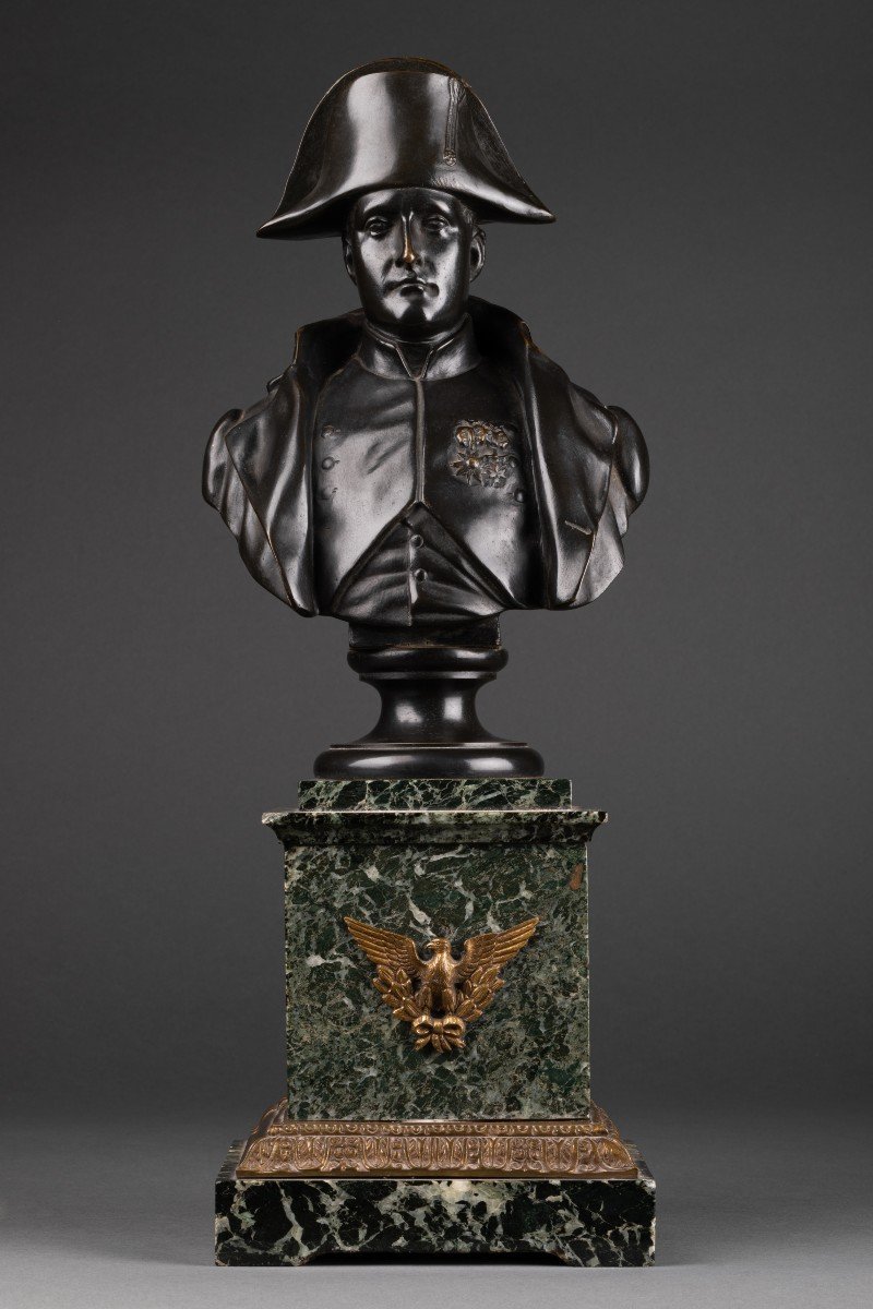 Patinated Bronze Bust Napoleon 19th Century Paris France