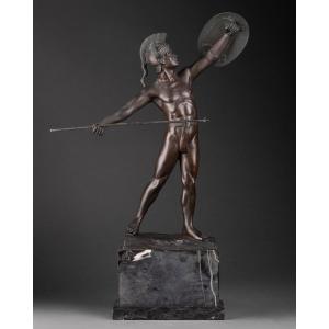 Bronze Patiné Signé "W. Völz", Vers 1900, Allemagne