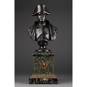 Patinated Bronze Bust Napoleon 19th Century Paris France