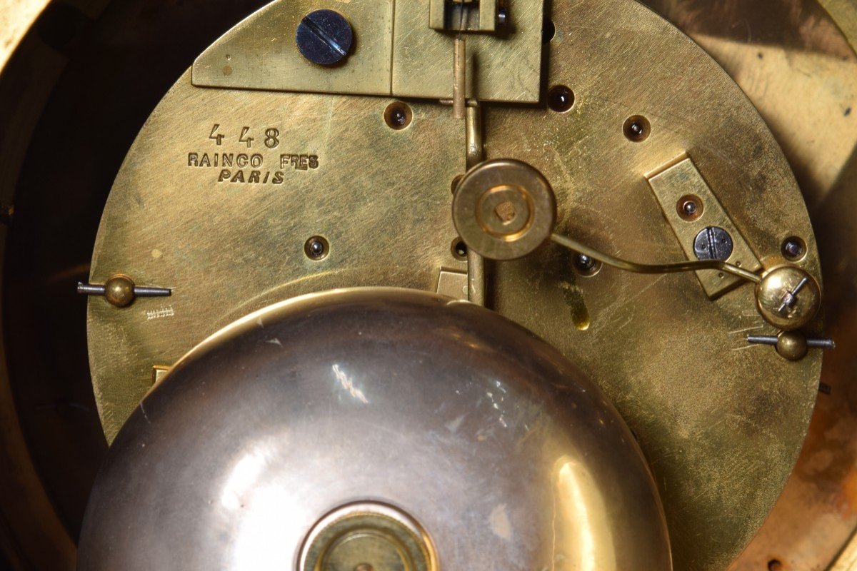 Horloge Et Garniture De Candélabre.  Raingo Frères, Aaria, Clodion. Paris, France,  XIXe Siècle-photo-3