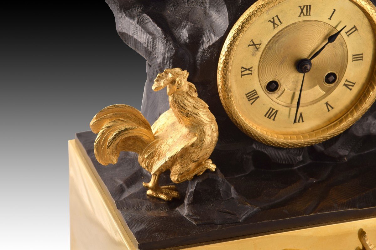 Table Clock, Mercury/hermes. Bronze, Metal. Paris, France, Circa 1825.-photo-1