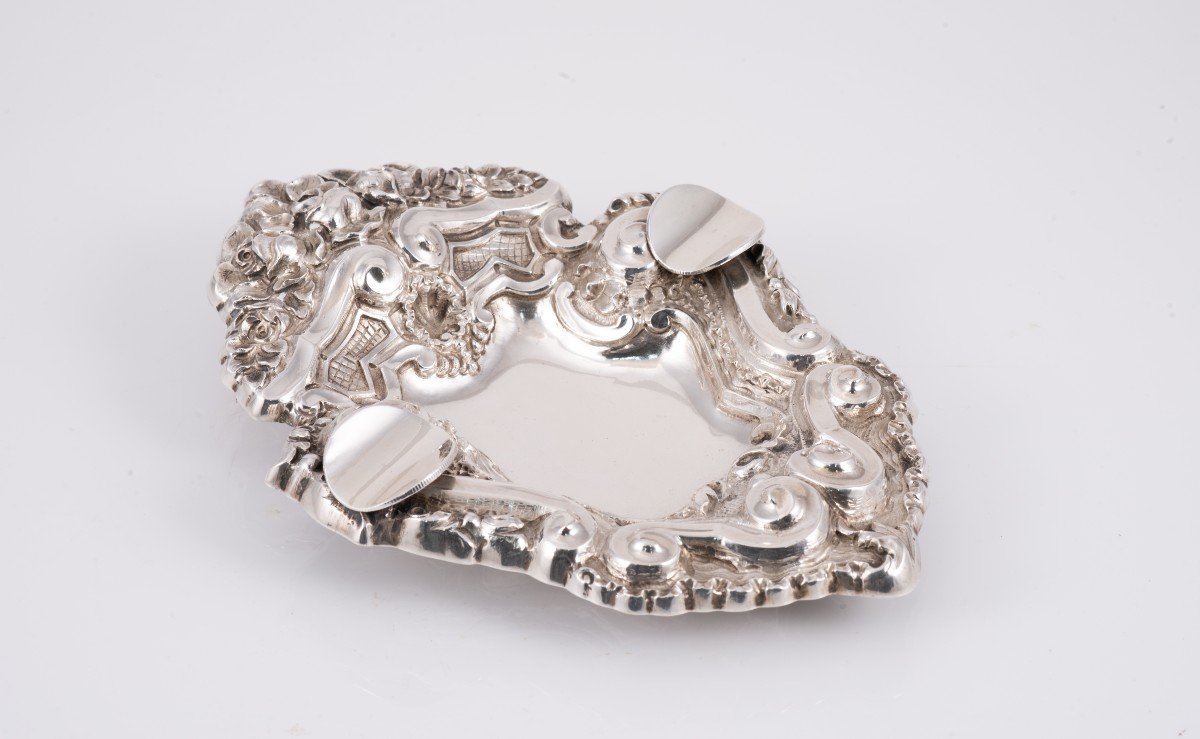 Ashtray. Silver-colored (.833). Porto, Portugal, 1938-1984. -photo-2