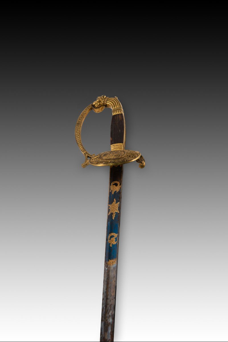 Officer's Belt Saber, Ceremonial Saber Or Officer's Saber. Solingen, Germany, 19th Century-photo-2