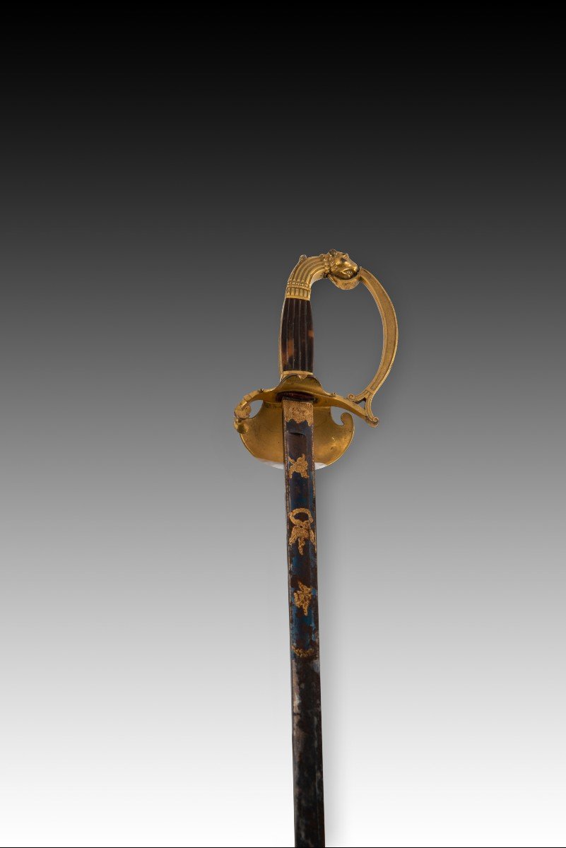 Officer's Belt Saber, Ceremonial Saber Or Officer's Saber. Solingen, Germany, 19th Century-photo-3