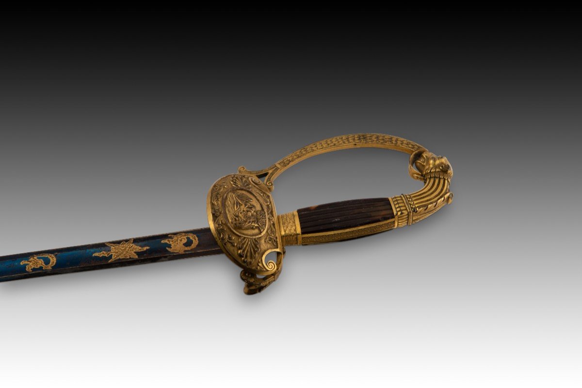 Officer's Belt Saber, Ceremonial Saber Or Officer's Saber. Solingen, Germany, 19th Century-photo-4