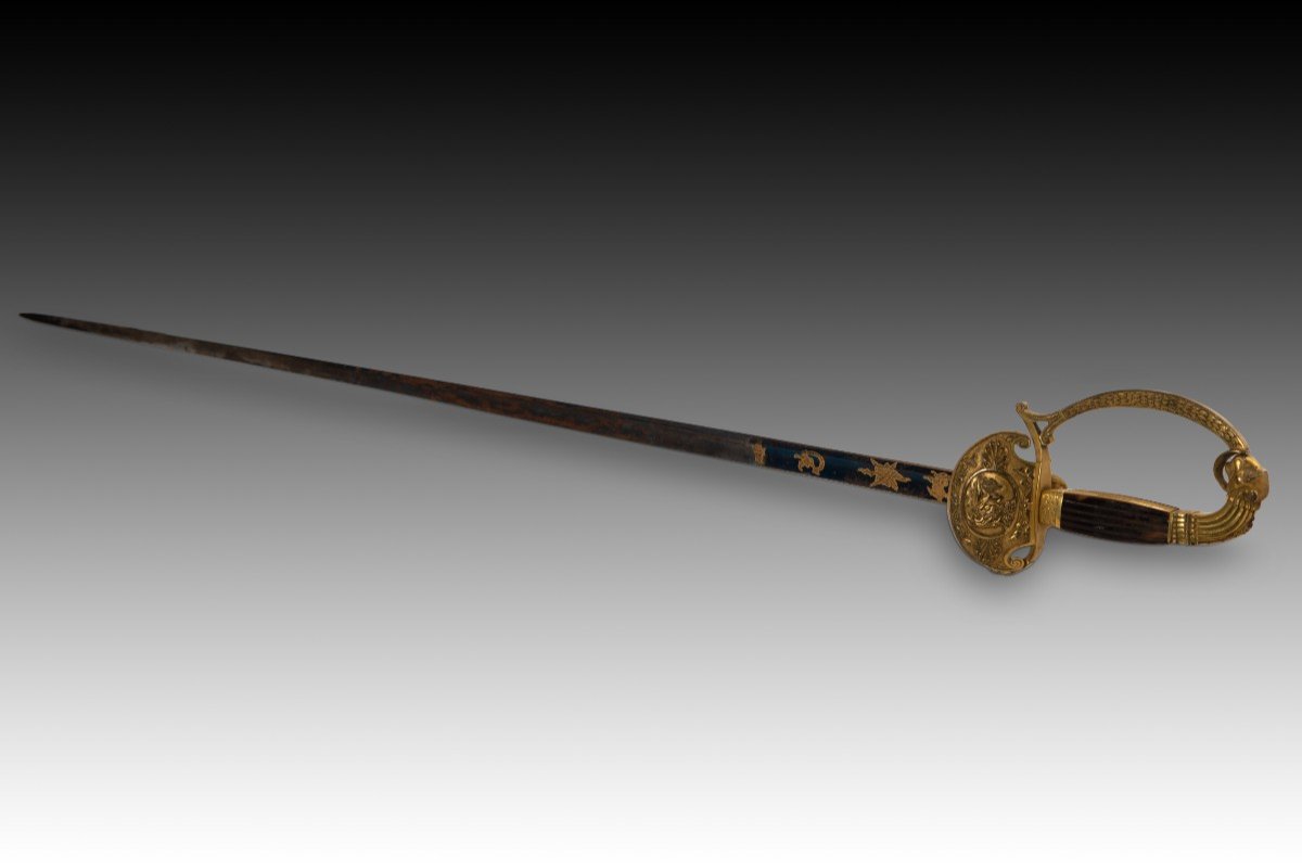 Officer's Belt Saber, Ceremonial Saber Or Officer's Saber. Solingen, Germany, 19th Century