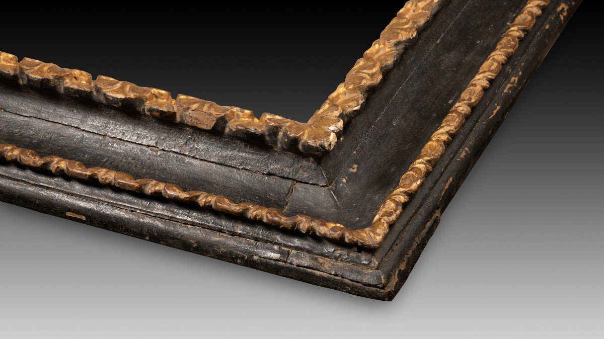 Frame. Carved, Polychrome And Gilded Wood. 18th Century.  -photo-2