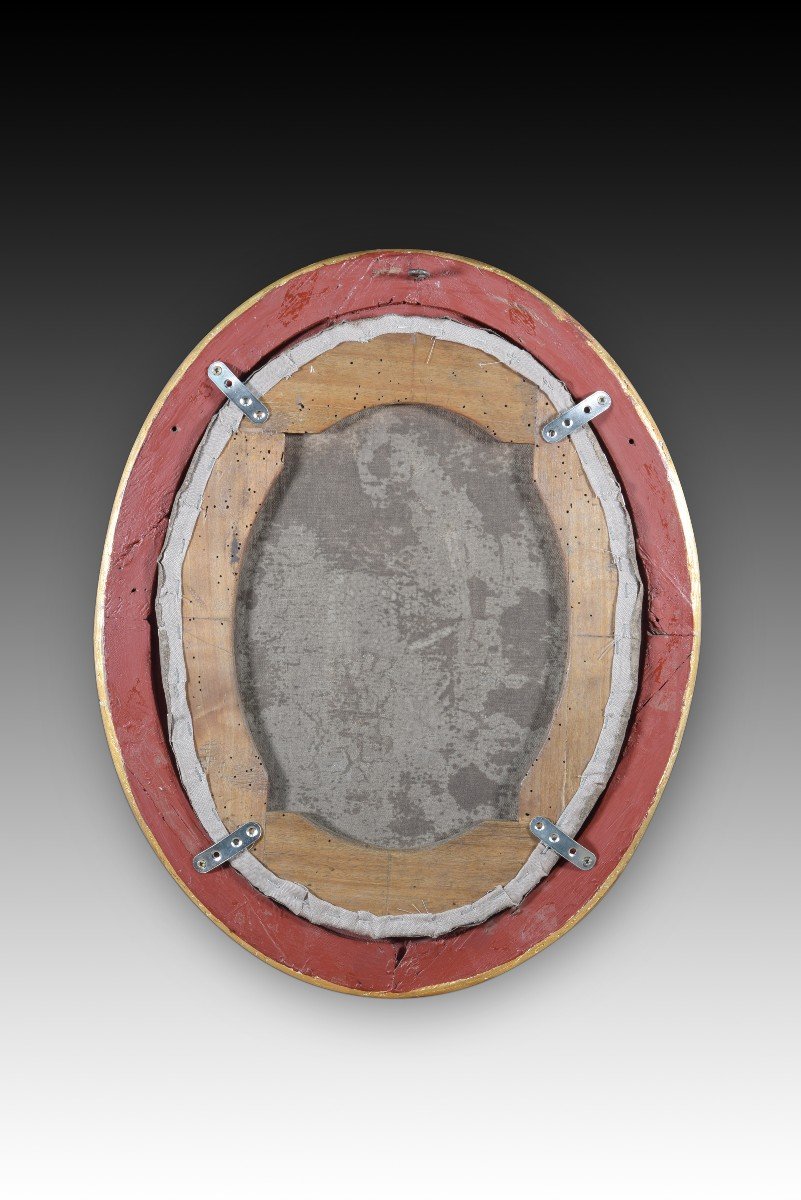 Heraldic Shield. Oil On Canvas. Torres, A. Spanish School, 1856. -photo-4