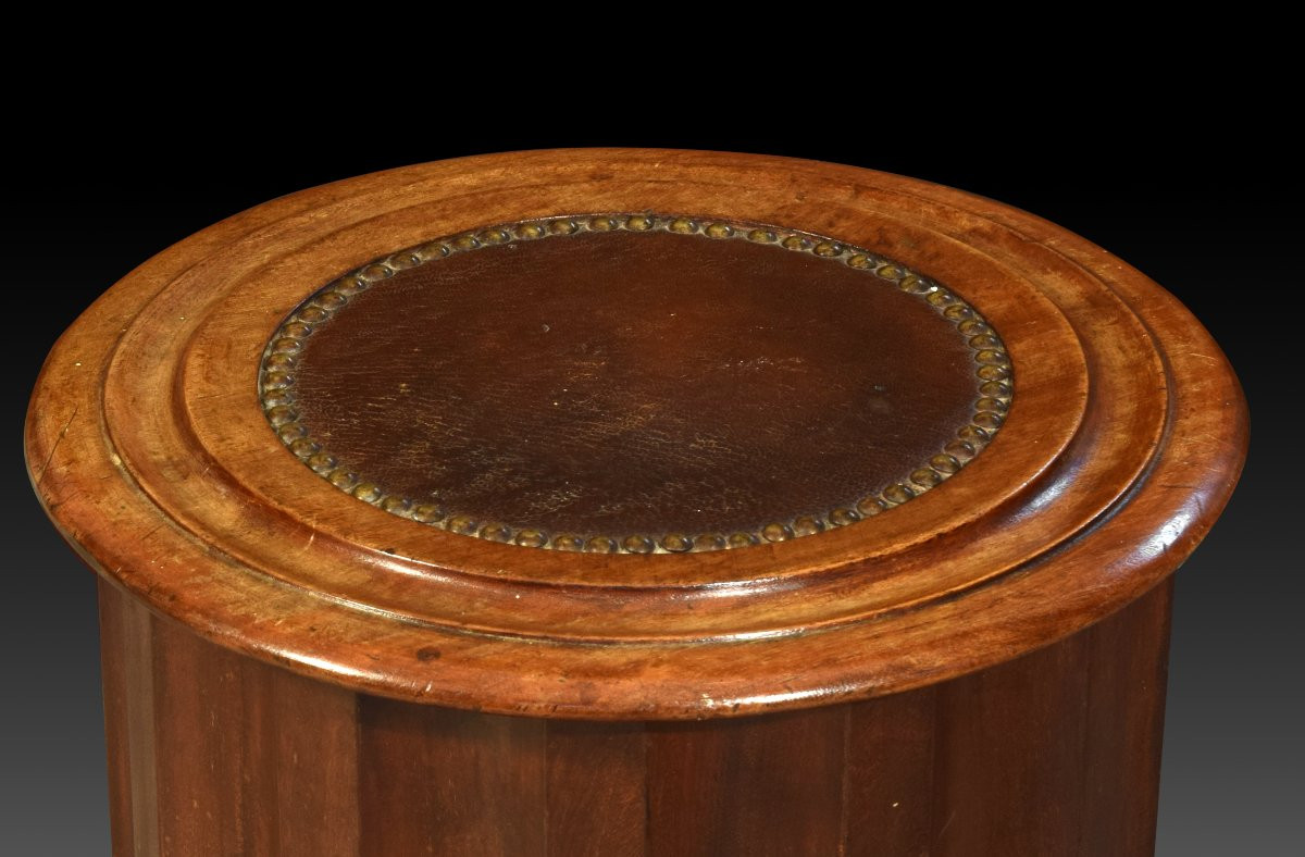  "dompedro" In Mahogany Wood. 19th-20th Century. -photo-4