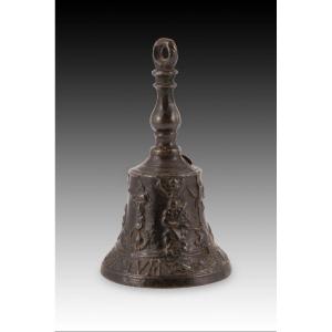 Cloche à Main Ou Cloche, « De Malinas ». Bronze. XVIe Siècle. 