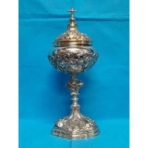 A Silver Gilt Ciborium. Kingdom Of Sicily, Palermo, 1770s