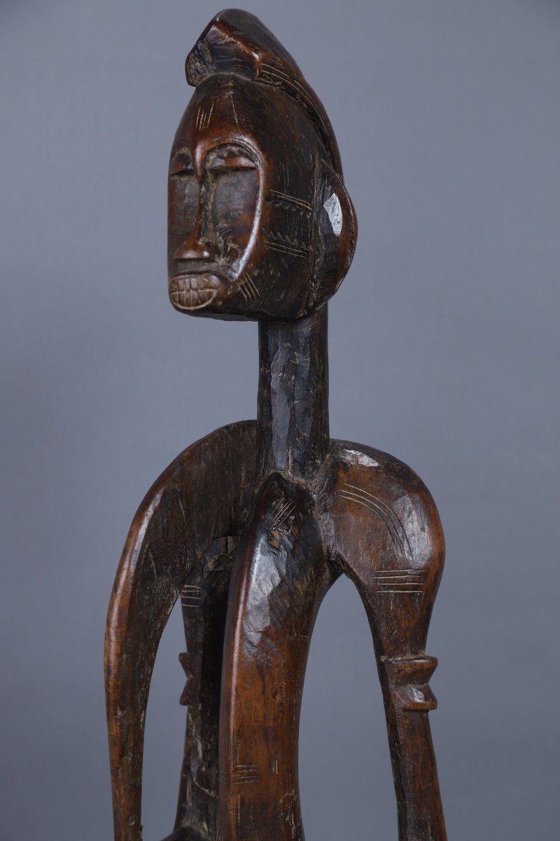 Statuette Of Senufo Chief - Ivory Coast-photo-2