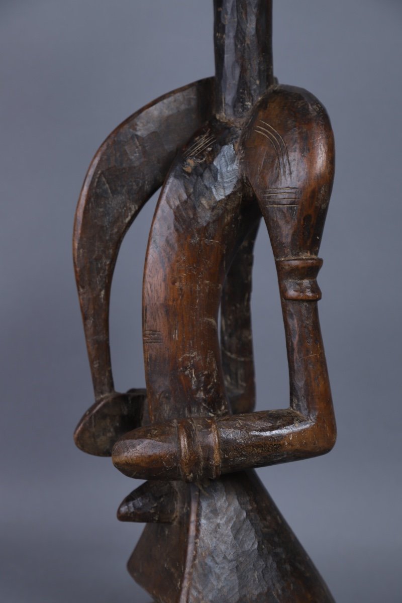 Statuette Of Senufo Chief - Ivory Coast-photo-3