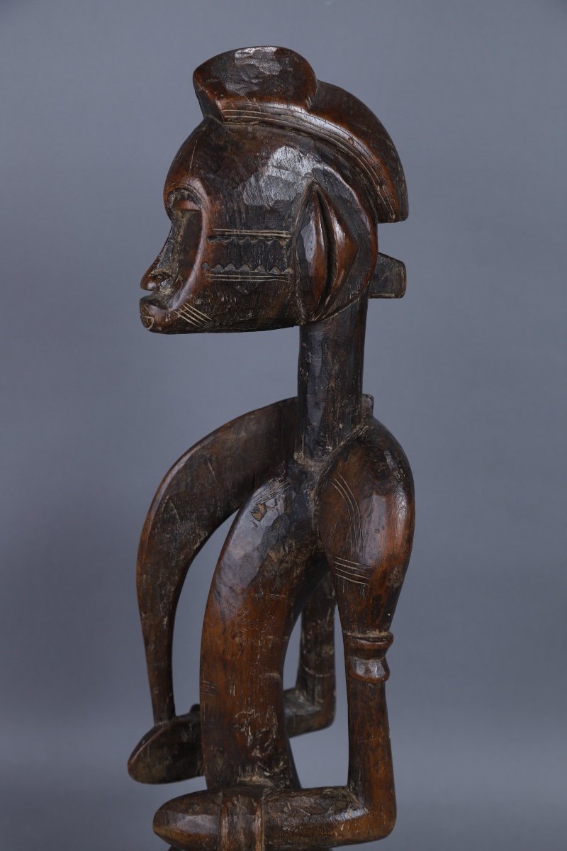 Statuette Of Senufo Chief - Ivory Coast-photo-1