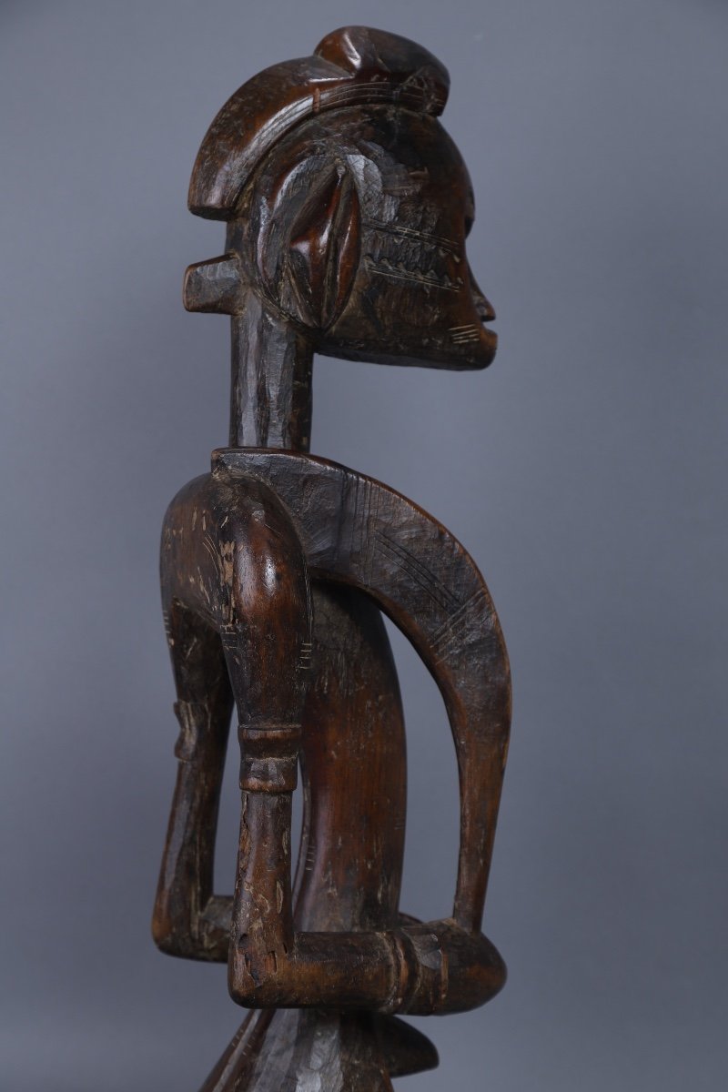 Statuette Of Senufo Chief - Ivory Coast-photo-3