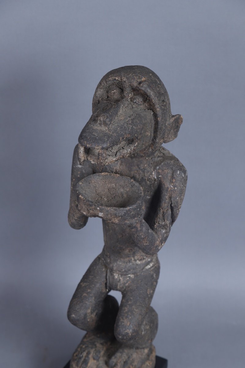 Baoulé Monkey Fetish Statuette - Ivory Coast-photo-2