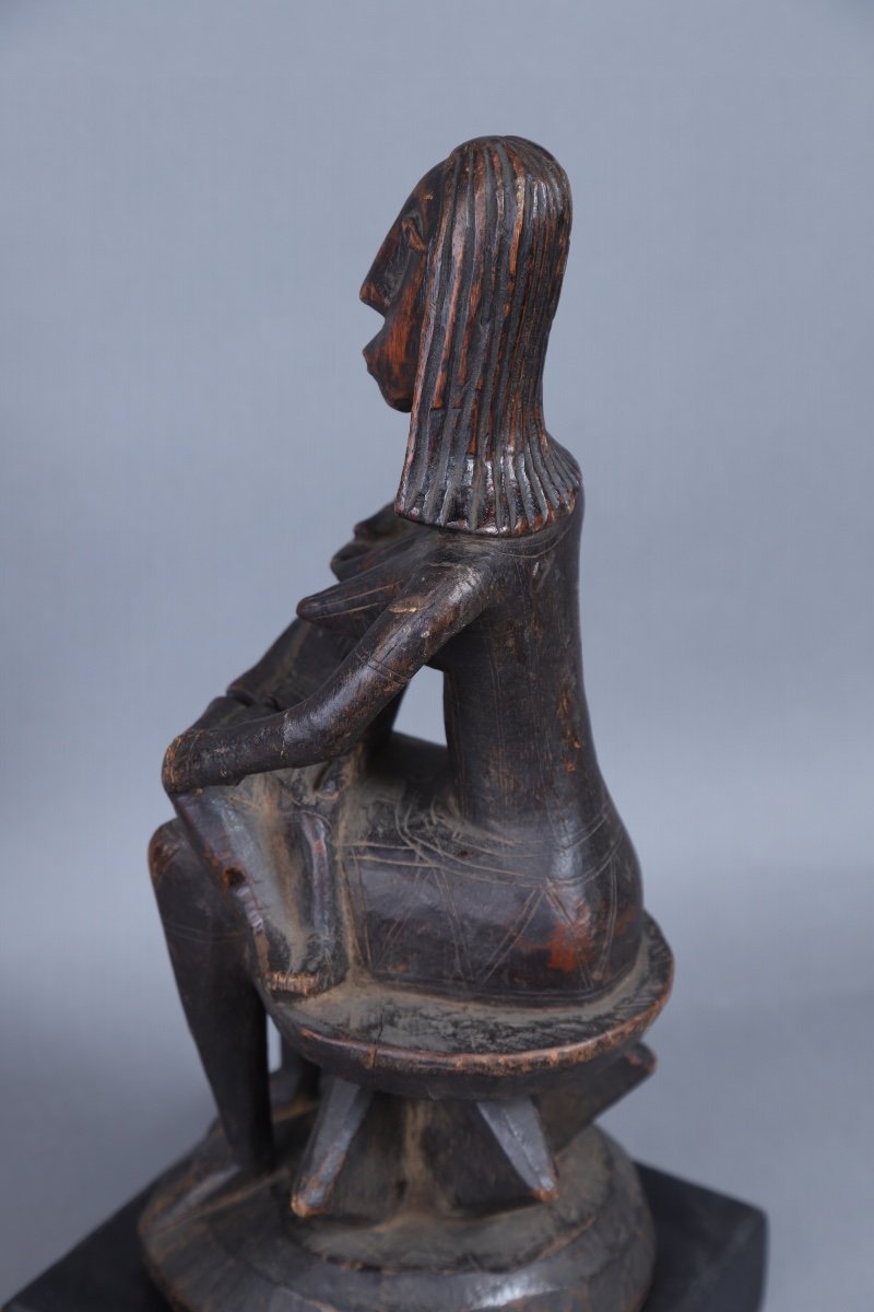 Sculpture De Figure De Maternité Bambara - Mali -photo-1