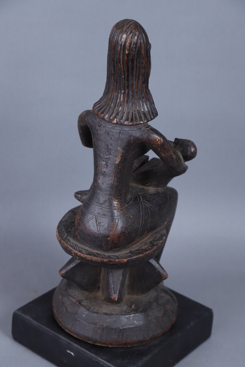 Sculpture De Figure De Maternité Bambara - Mali -photo-3