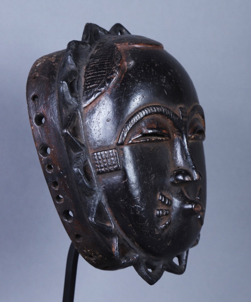 Lunar Mask - Baoulé / Ivory Coast-photo-4