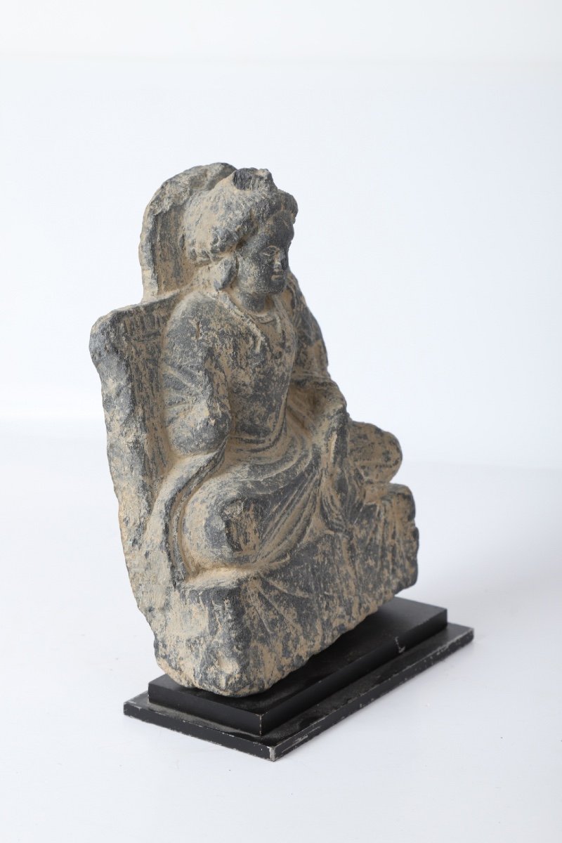 Gandhara Sculpture Of Buddha In Bûmisparsha Mudra - Pakistan-photo-4