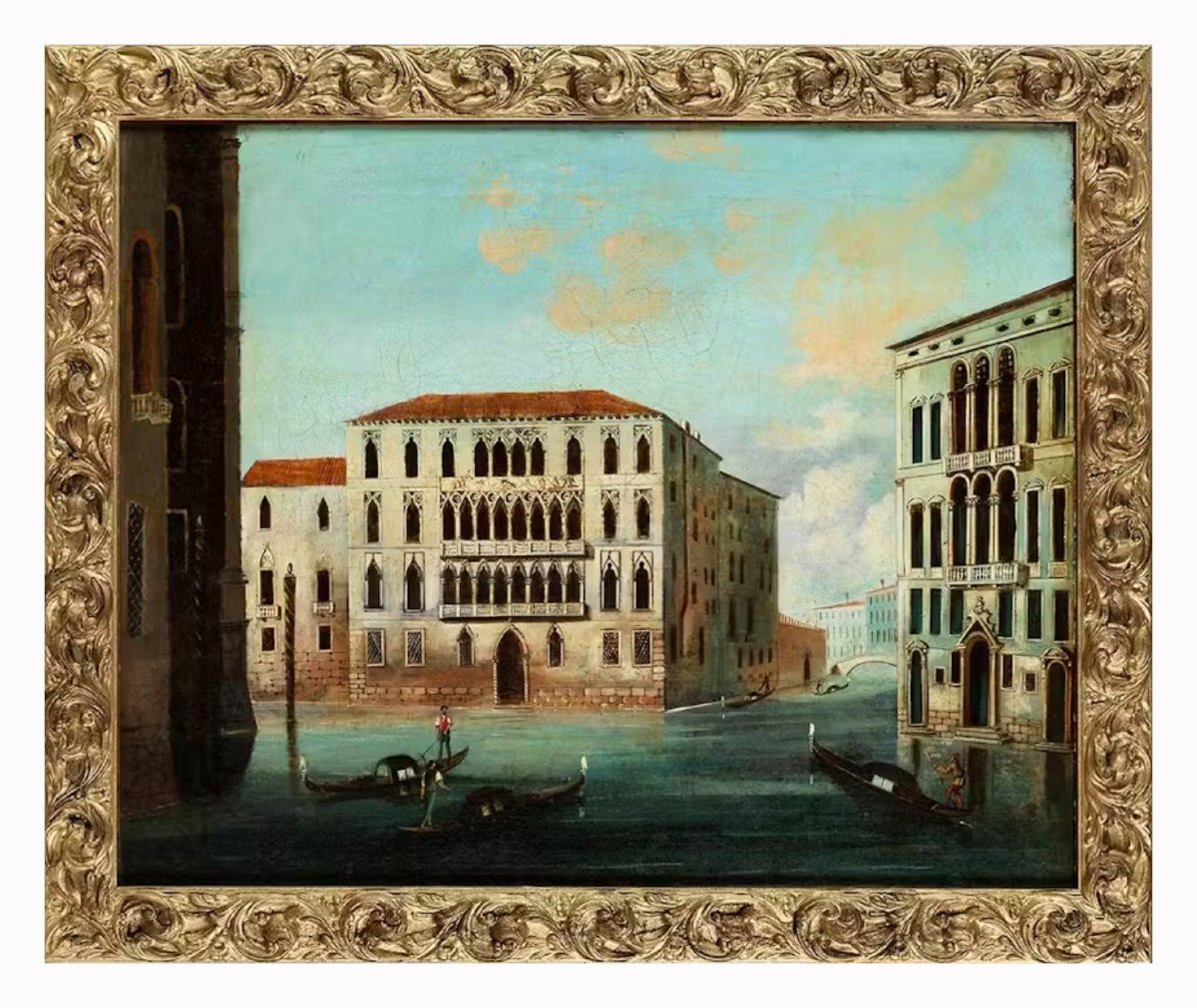 Venetian Master Active In The Early 19th Century,  View Of Venice With Ca' Foscari