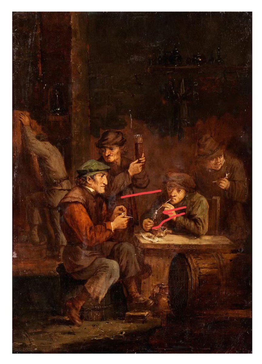 David Teniers Le Jeune (att.), Intérieur De Taverne Avec Personnages-photo-3