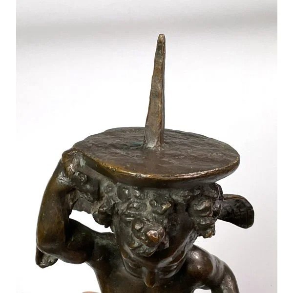 Bronze Applique In The Shape Of A Cherub – Veneto, 17th Century-photo-7