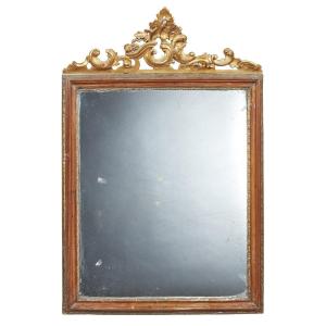 Rococo-style Mirror With Wooden Frame - XIX-xx Century