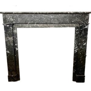 Belgian Tiger Black Marble Fireplace