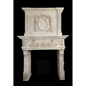 Renaissance Fireplace In Moselle Stone