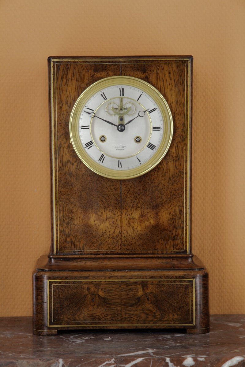 Pendule Rare de Louis-Achille Brocot A Deux Roues-photo-2