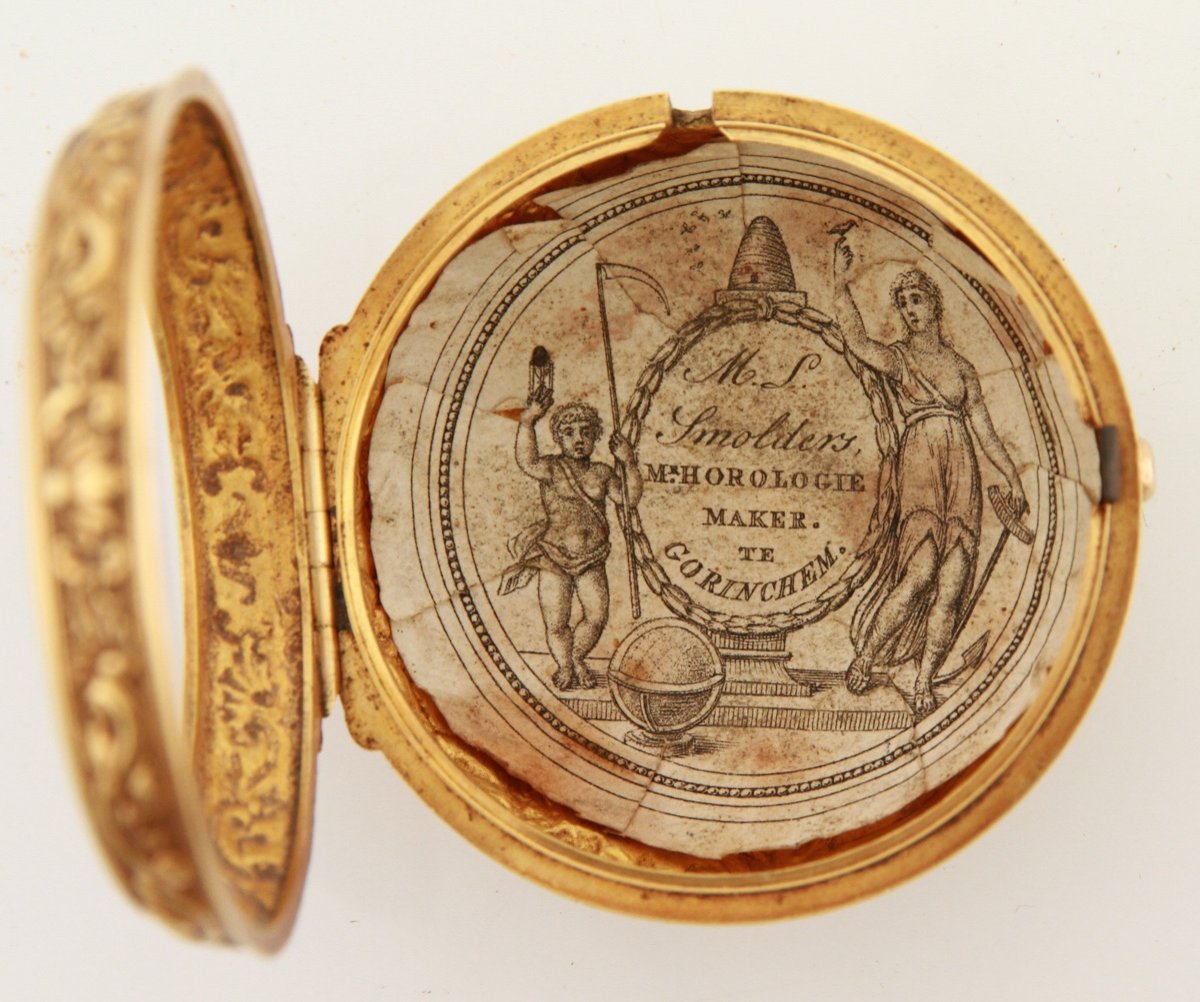 Montre De Poche hollandais par ROGER DUNSTER. Amsterdam 1730-photo-1